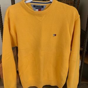 Yellow Tommy Hilfiger cotton sweater